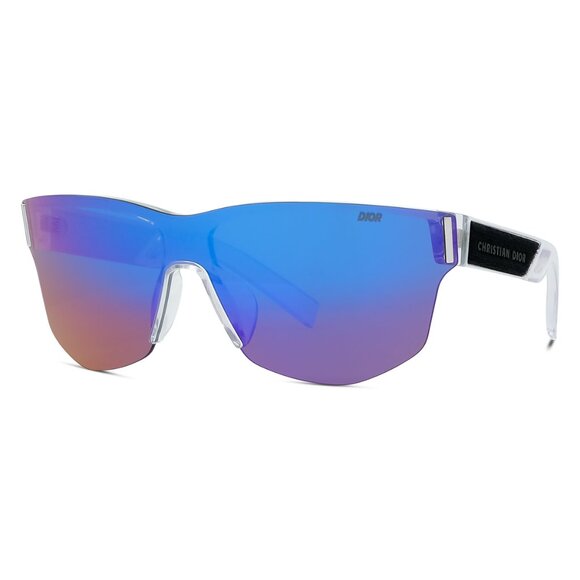 NEW AUTHENTIC DIORXTREM M2U J5A7 CRYSTAL BLUE SHIELD MEN DIOR SUNGLASSES - Picture 1 of 3